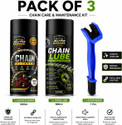 Auto good 1 Chain Cleaner, 1 Chain Lube, 1 Chain Cleaning Brush Combo