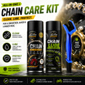 Auto good Professional Bike Chain Cleaner And Lubricant Combo For Daily Maintenance High Performance Motorcycle Chain Care Combo With Cleaner Lubricant Chain Oil
