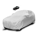 Auto Hub Waterproof Car Cover Compatible with City I-VTEC (Model : 2014-2019) with Mirror Pocket, Soft Cotton Lining, Waterproof City I-VTEC Car Cover- Metallic Silver