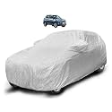 Auto Hub Waterproof Car Cover Compatible with Hyundai Creta Old (Model : 2015-2019) with Mirror Pocket, Soft Cotton Lining, Waterproof Creta Car Cover- Metallic Silver
