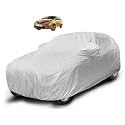 Auto Hub Waterproof Car Cover Compatible with Tata Manza (Model : 2009-2016) with Mirror Pocket, Soft Cotton Lining, Waterproof Manza Car Cover- Metallic Silver