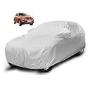 Auto Hub Waterproof Car Cover Compatible with Tata Harrier (Model : 2019-Till Date) with Mirror Pocket, Soft Cotton Lining, Waterproof Harrier Car Cover- Metallic Silver