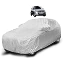 Auto Hub Waterproof Car Cover Compatible with Hyundai I10 Old (Model : 2007-2013) with Mirror Pocket, Soft Cotton Lining, Waterproof I10 Car Cover- Metallic Silver