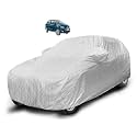 Auto Hub Waterproof Car Cover Compatible with Ameo with Mirror Pocket, Soft Cotton Lining, Waterproof Ameo Car Cover- Metallic Silver