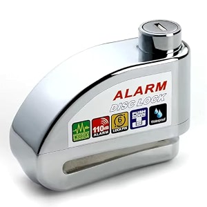 auto hub anti theft security alarm lock disc lock for motorcyclebike- mix colors