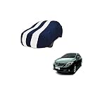 Auto Hub Car Cover Compatible with Altis with Mirror Pocket, Weather Proof, Triple Stitched, Altis Car Cover- Navy-White