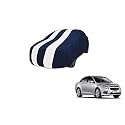 Auto Hub Car Cover Compatible with Chevrolet Cruze with Mirror Pocket, Weather Proof, Triple Stitched, Cruze Car Cover- Navy-White
