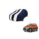 Auto Hub Car Cover Compatible with Etios Cross with Mirror Pocket, Weather Proof, Triple Stitched, Etios Cross Car Cover- Navy-White