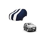 Auto Hub Car Cover Compatible with Fiat Palio with Mirror Pocket, Weather Proof, Triple Stitched, Palio Car Cover- Navy-White