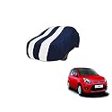 Auto Hub Car Cover Compatible with Ford Figo with Mirror Pocket, Weather Proof, Triple Stitched, Figo Car Cover- Navy-White
