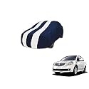 Auto Hub Car Cover Compatible with Maruti SX4 with Mirror Pocket, Weather Proof, Triple Stitched, SX4 Car Cover- Navy-White