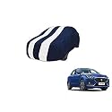 Auto Hub Car Cover Compatible with Maruti Swift Dzire New with Mirror Pocket, Weather Proof, Triple Stitched, Swift Dzire Car Cover- Navy-White