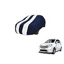 Auto Hub Car Cover Compatible with Maruti Celerio with Mirror Pocket, Weather Proof, Triple Stitched, Celerio Car Cover- Navy-White