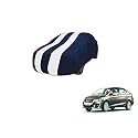 Auto Hub Car Cover Compatible with Maruti Ciaz with Mirror Pocket, Weather Proof, Triple Stitched, Ciaz Car Cover- Navy-White