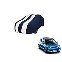Auto Hub Car Cover Compatible with Maruti Ignis with Mirror Pocket, Weather Proof, Triple Stitched, Ignis Car Cover- Navy-White