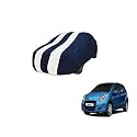 Auto Hub Car Cover Compatible with Maruti A-Star with Mirror Pocket, Weather Proof, Triple Stitched, A-Star Car Cover- Navy-White