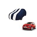 Auto Hub Car Cover Compatible with Polo GT with Mirror Pocket, Weather Proof, Triple Stitched, Polo GT Car Cover- Navy-White