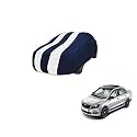 Auto Hub Car Cover Compatible with Rapid with Mirror Pocket, Weather Proof, Triple Stitched, Rapid Car Cover- Navy-White