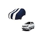Auto Hub Car Cover Compatible with Tata Bolt with Mirror Pocket, Weather Proof, Triple Stitched, Bolt Car Cover- Navy-White