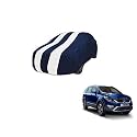 Auto Hub Car Cover Compatible with Tata Hexa with Mirror Pocket, Weather Proof, Triple Stitched, Hexa Car Cover- Navy-White