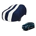 Auto Hub Car Cover Compatible with Tata Altroz with Mirror Pocket, Weather Proof, Triple Stitched, Altroz Car Cover- Navy-White