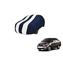 Auto Hub Car Cover Compatible with Tata Indigo CS with Mirror Pocket, Weather Proof, Triple Stitched, Indigo CS Car Cover- Navy-White