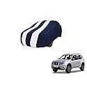 Auto Hub Car Cover Compatible with Terrano with Mirror Pocket, Weather Proof, Triple Stitched, Terrano Car Cover- Navy-White
