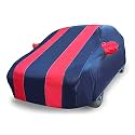 Auto Hub Car Cover Compatible with Urban Cruiser Hyryder with Mirror Pocket, Weather Proof, Triple Stitched, Hyryder Car Cover- Navy-Red