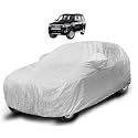 Auto Hub Waterproof Car Cover Compatible with Endeavour (Model : 2015-2018) with Mirror Pocket, Soft Cotton Lining, Waterproof Endeavour Car Cover- Metallic Silver