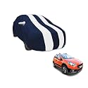 Auto Hub Car Cover Compatible with Avventura with Mirror Pocket, Water Resistant, Triple Stitched, Avventura Car Cover- Navy-White