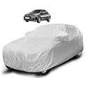 Auto Hub Waterproof Car Cover Compatible with Linea with Mirror Pocket, Soft Cotton Lining, Waterproof Linea Car Cover- Metallic Silver