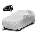 Auto Hub Waterproof Car Cover Compatible with Punto Evo with Mirror Pocket, Soft Cotton Lining, Waterproof Punto Evo Car Cover- Metallic Silver