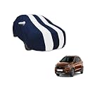 Auto Hub Car Cover Compatible with Ford Frestyle with Mirror Pocket, Water Resistant, Triple Stitched, Frestyle Car Cover- Navy-White