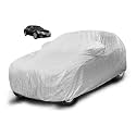 Auto Hub Waterproof Car Cover Compatible with Accord (Model : 2003-2016) with Mirror Pocket, Soft Cotton Lining, Waterproof Accord Car Cover- Metallic Silver