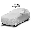 Auto Hub Waterproof Car Cover Compatible with City (Model : 2020-Till Date) with Mirror Pocket, Soft Cotton Lining, Waterproof City Car Cover- Metallic Silver