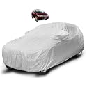 Auto Hub Waterproof Car Cover Compatible with City Old (Model : 2008-2019) Car Cover with Mirror Pocket and Soft Cotton Lining, City Car Body Cover, Waterproof Silver