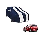 Auto Hub Car Cover Compatible with Jazz (Model : 2020-Till Date) with Mirror Pocket, Water Resistant, Triple Stitched, Jazz Car Cover- Navy-White