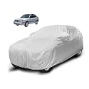 Auto Hub Waterproof Car Cover Compatible with Hyundai Accent with Mirror Pocket, Soft Cotton Lining, Waterproof Accent Car Cover- Metallic Silver