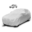 Auto Hub Waterproof Car Cover Compatible with Hyundai Aura with Mirror Pocket, Soft Cotton Lining, Waterproof Aura Car Cover- Metallic Silver