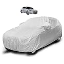 Auto Hub Waterproof Car Cover Compatible with Hyundai Elantra (Model : 2011-2015) with Mirror Pocket, Soft Cotton Lining, Waterproof Elantra Car Cover- Metallic Silver