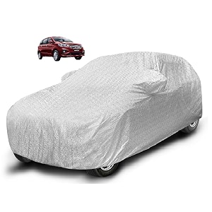 auto hub waterproof car cover compatible with hyundai elantra model - 2019-till date with mirror pocket soft cotton lining waterproof elantra car cover- metallic silver