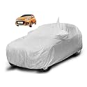 Auto Hub Waterproof Car Cover Compatible with Hyundai Grand I10 (Model : 2013-2018) with Mirror &amp; Antenna Pocket, Soft Cotton Lining, Waterproof Grand I10 Car Cover- Metallic Silver