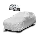 Auto Hub Waterproof Car Cover Compatible with Hyundai i10 Nios with Mirror Pocket, Soft Cotton Lining, Waterproof i10 Nios Car Cover- Metallic Silver