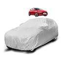 Auto Hub Waterproof Car Cover Compatible with Hyundai i20 (Model - 2020-2022) with Mirror Pocket, Soft Cotton Lining, Waterproof i20 Car Cover- Metallic Silver
