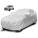 Auto Hub Waterproof Car Cover Compatible with Hyundai Santafe with Mirror Pocket, Soft Cotton Lining, Waterproof Santafe Car Cover- Metallic Silver