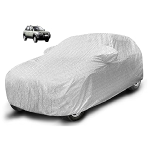 auto hub waterproof car cover compatible with hyundai tucson with mirror pocket soft cotton lining waterproof tucson car cover- metallic silver