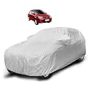 Auto Hub Waterproof Car Cover Compatible with Ikon with Mirror Pocket, Soft Cotton Lining, Waterproof Ikon Car Cover- Metallic Silver