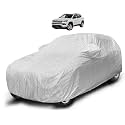 Auto Hub Waterproof Car Cover Compatible with Compass with Mirror Pocket, Soft Cotton Lining, Waterproof Compass Car Cover- Metallic Silver