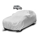 Auto Hub Waterproof Car Cover Compatible with Kia Carnival with Mirror Pocket, Soft Cotton Lining, Waterproof Carnival Car Cover- Metallic Silver