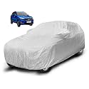 Auto Hub Waterproof Car Cover Compatible with Kia Seltos (Model-2019-2025) with Mirror Pocket, Soft Cotton Lining, Waterproof Seltos Car Cover- Metallic Silver
